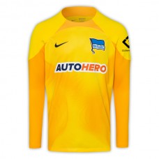 Hertha BSC Mens Yellow Goalkeeper Jersey 2022-23